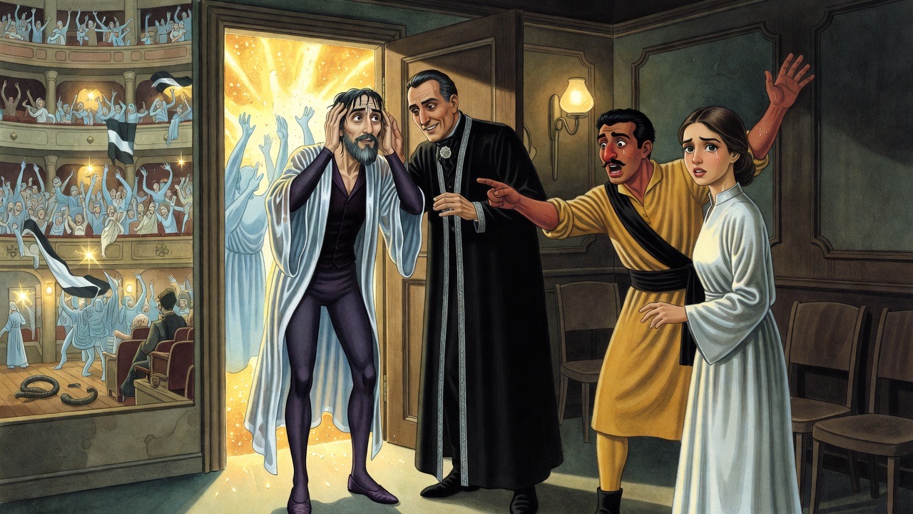 The small room shudders with a deafening roar from the hall as everyone inside shouts unheard.