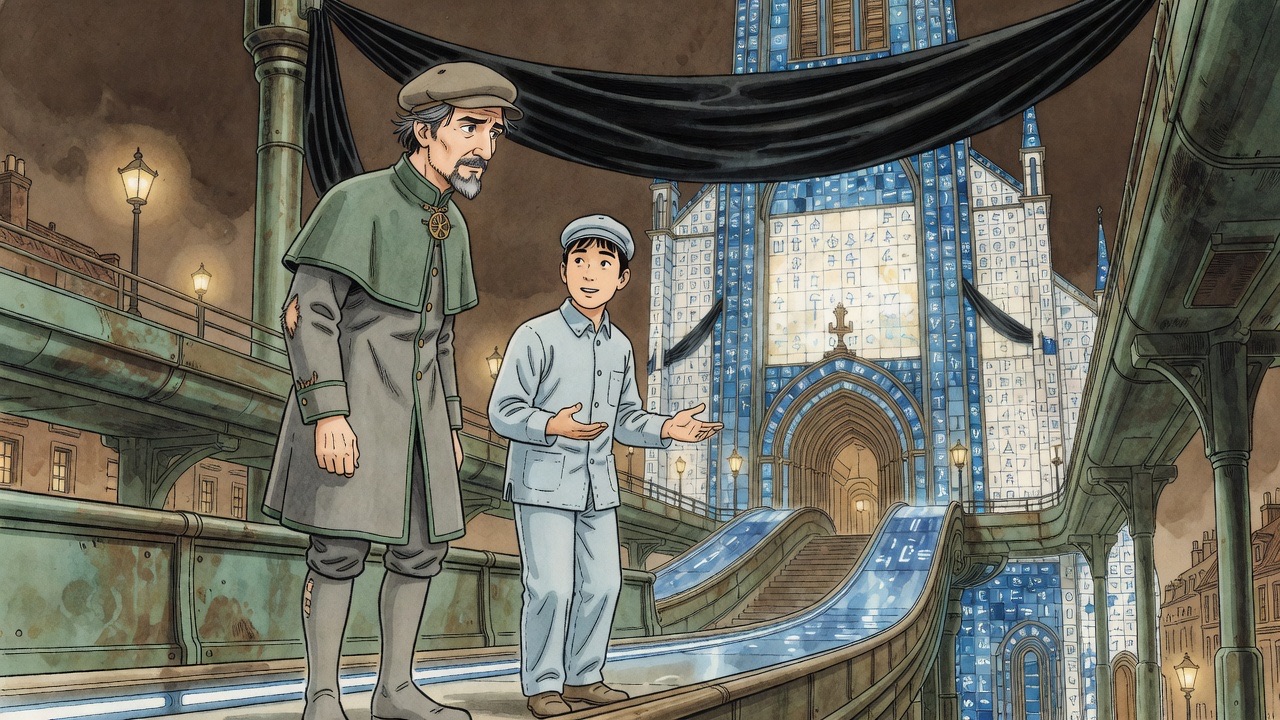 Asano looks at Graham with polite surprise, realising the façade shocks him.